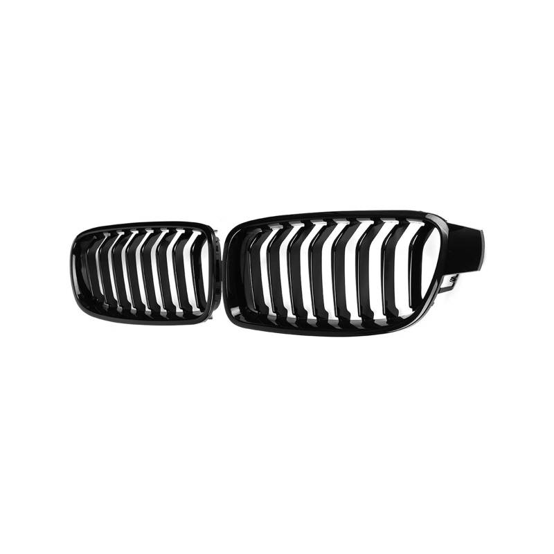 Haubengrill 2Pcs Für 3 Serie F30 F31 F35 F80 2012-2018 Auto Vorderen Stoßfänger Nieren Grills Glanz Schwarz Vorne Haube Kühlergrill von DPEDFVXVMR