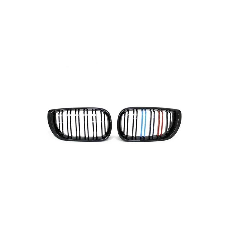 Haubengrill 2Pcs Für E46 4-Tür Touring Limousine 2002 2003 2004 2005 Auto Vorderen Stoßfänger Niere Haube Grille Vorne Haube Kühlergrill(3 Color) von DPEDFVXVMR