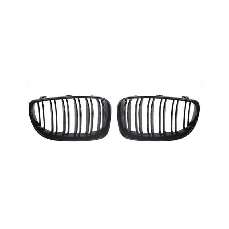 Haubengrill 2Pcs Für E81 E87 E82 E88 128i 130i 135i 2008-2013 Auto Vorderen Stoßfänger Nieren Kühlergrill Glänzend Schwarz Vorne Haube Kühlergrill von DPEDFVXVMR