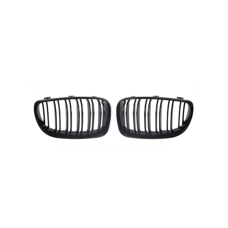 Haubengrill 2Pcs Für E81 E87 E82 E88 128i 130i 135i 2008-2013 Auto Vorderen Stoßfänger Nieren Kühlergrill Glänzend Schwarz Vorne Haube Kühlergrill von DPEDFVXVMR