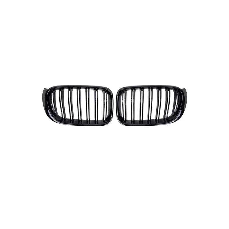 Haubengrill 2Pcs Für X3 F25 Für X4 F26 2014-2017 Auto Front Niere Kühlergrill Diamanten Front Stoßstange Grille Vorne Haube Kühlergrill(D Glossy Black) von DPEDFVXVMR