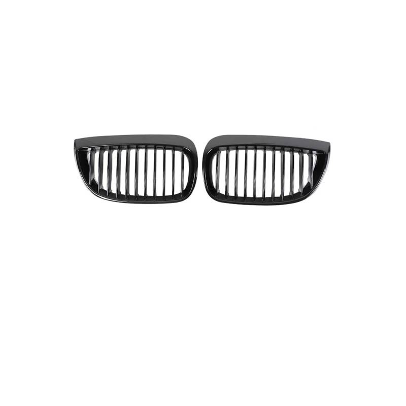 Haubengrill Für 1Serie E81 E87 2004-2006 Auto Vorderen Stoßfänger Nieren Glanz Schwarz Intake Unteren Grills Kühler Vorne Haube Kühlergrill(Single Gloss Black) von DPEDFVXVMR