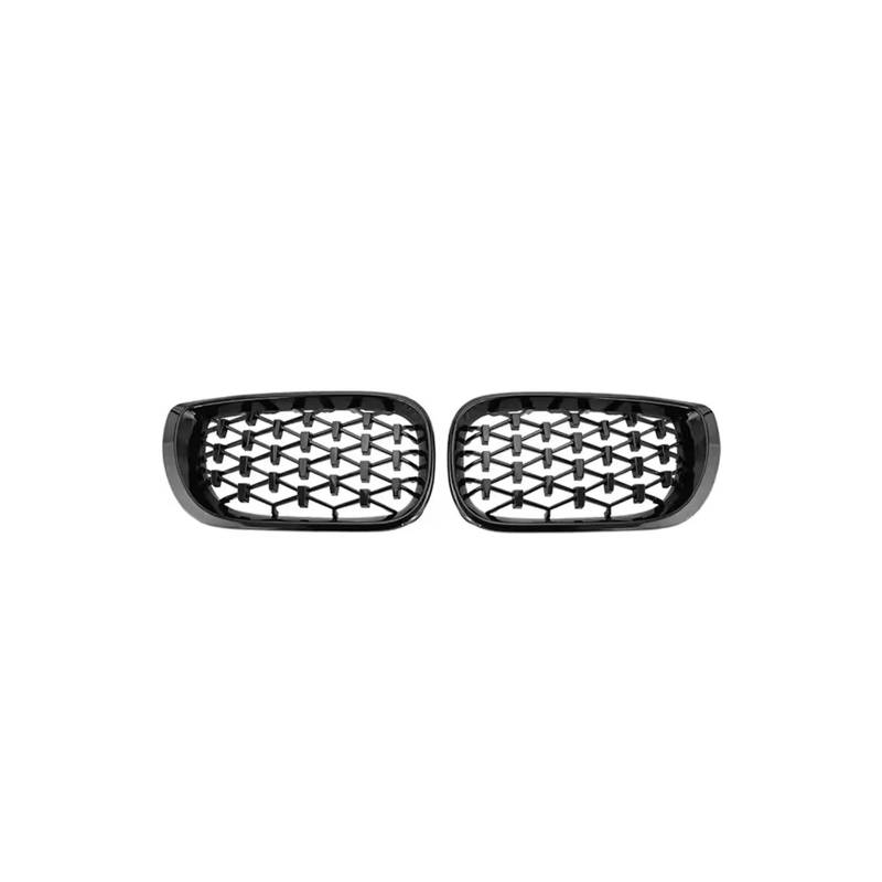 Haubengrill Für 3Serie E46 325i 2002-2004 Auto Front Nieren Racing Grills Diamonds Style Obere Grills Vorne Haube Kühlergrill(Diamond-Glossy Black) von DPEDFVXVMR