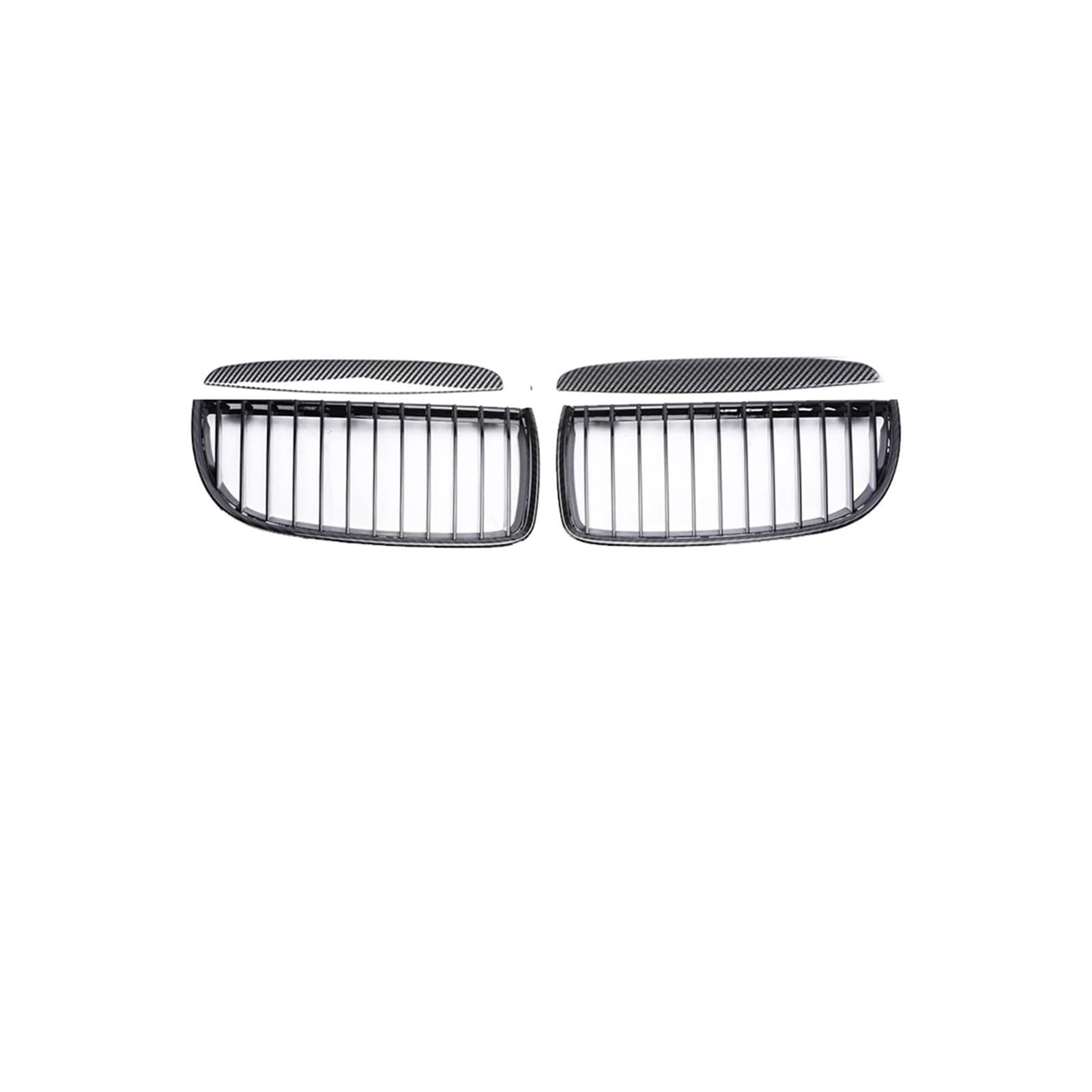 Haubengrill Für 3Serie E90 E91 2005-2012 Auto Frontstoßstange Kindly Grille Schwarz Racing Grill Carbon Fiber Vorne Haube Kühlergrill(Single Carbon 05-08) von DPEDFVXVMR