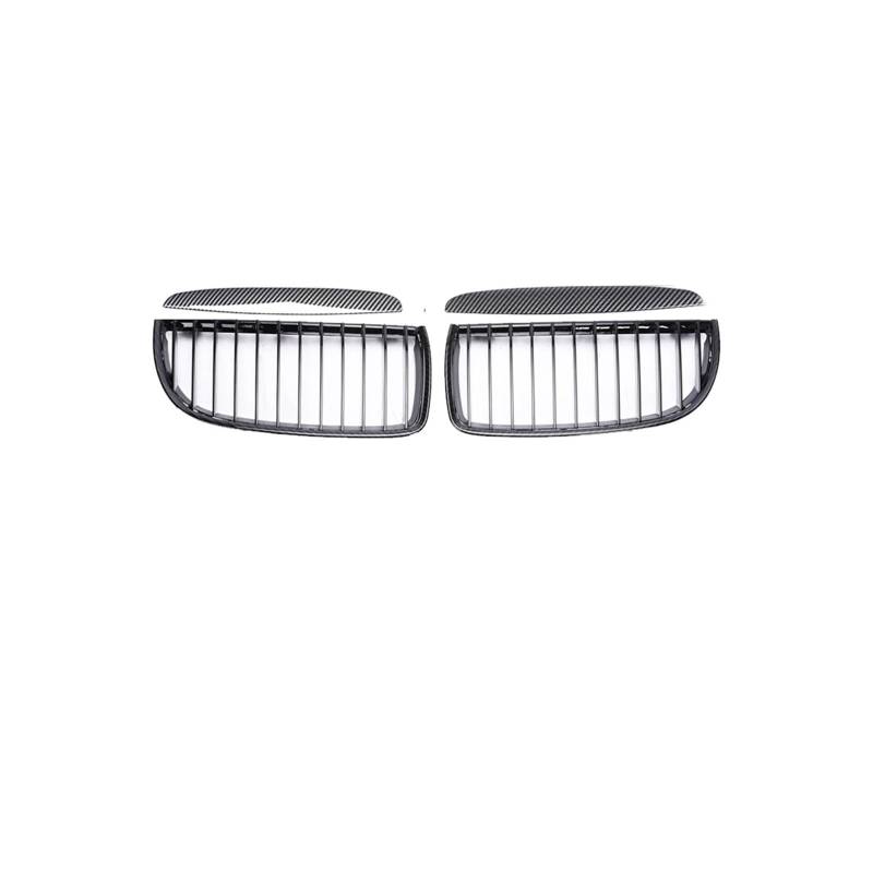 Haubengrill Für 3Serie E90 E91 2005-2012 Auto Frontstoßstange Kindly Grille Schwarz Racing Grill Carbon Fiber Vorne Haube Kühlergrill(Single Carbon 05-08) von DPEDFVXVMR