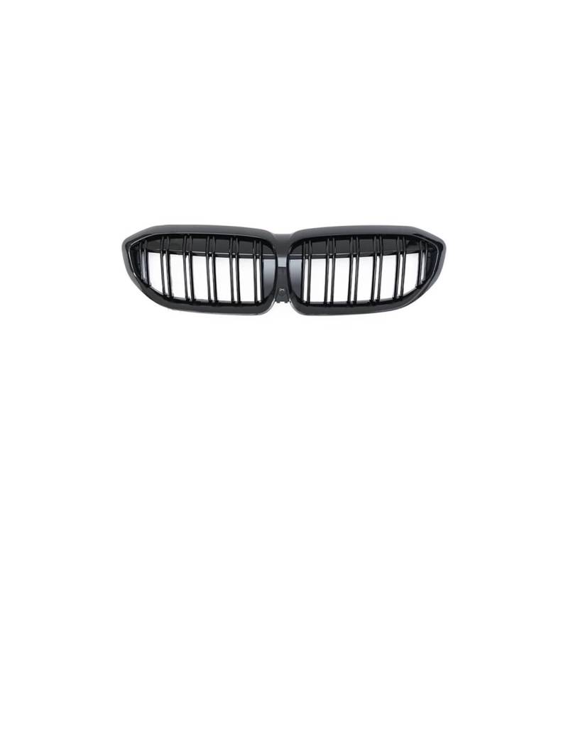 Haubengrill Für 3Serie G20 G21 G28 2019-2020 Auto Frontstoßstange Haube Nierengrill Renngitter Vorne Haube Kühlergrill(2 Slat Glossy Black) von DPEDFVXVMR