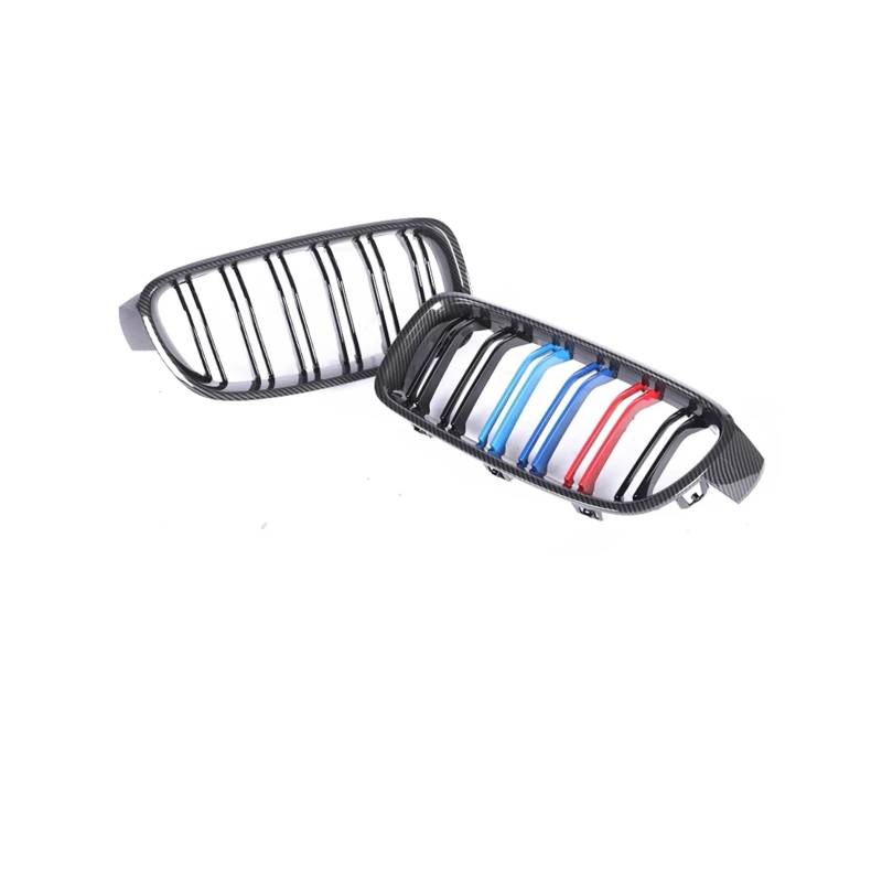 Haubengrill Für 4 Series F32 F33 F36 F80 F82 2013-2020 Auto Vorderen Stoßfänger Nieren Glanz Schwarz Racing Grill Vorne Haube Kühlergrill(Carbon 1 Look) von DPEDFVXVMR