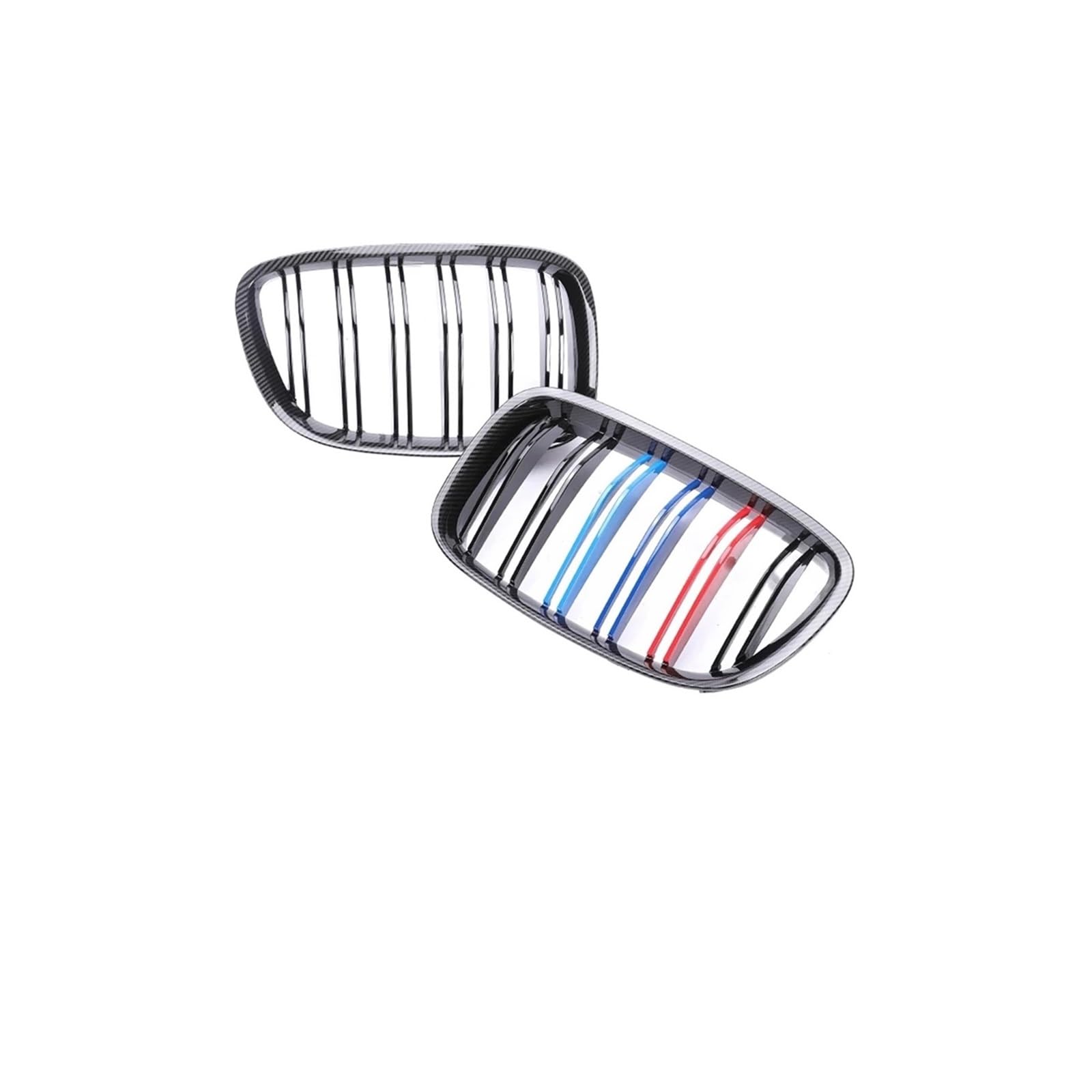 Haubengrill Für 5 Series Für GT F07 2010-2016 Frontstoßstange Nierengrills Doppellamellen-Kohlefasergrill Vorne Haube Kühlergrill(Dual Carbon 3 Style) von DPEDFVXVMR