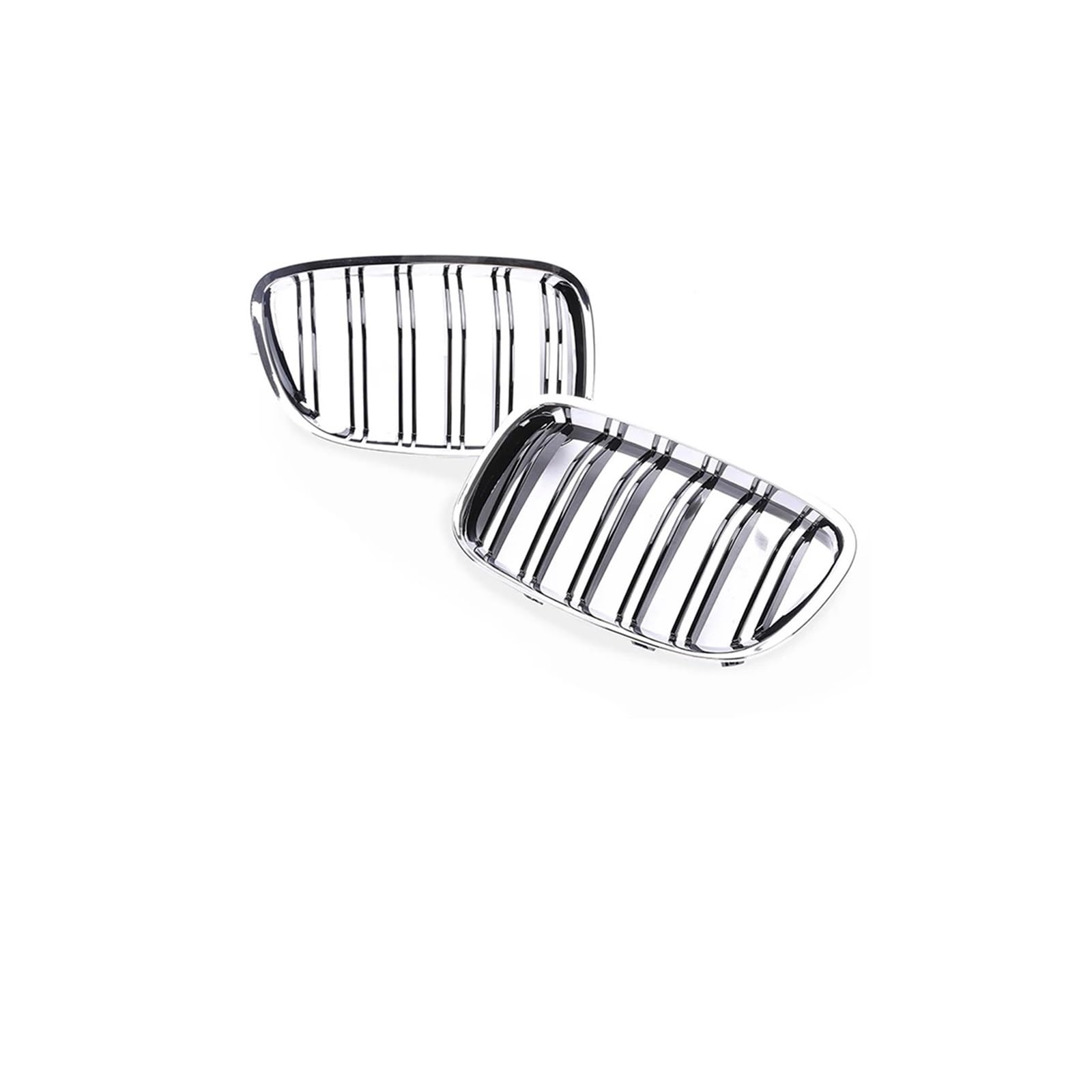 Haubengrill Für 5 Series Für GT F07 2010-2016 Frontstoßstange Nierengrills Doppellamellen-Kohlefasergrill Vorne Haube Kühlergrill(Dual Chrome Black) von DPEDFVXVMR