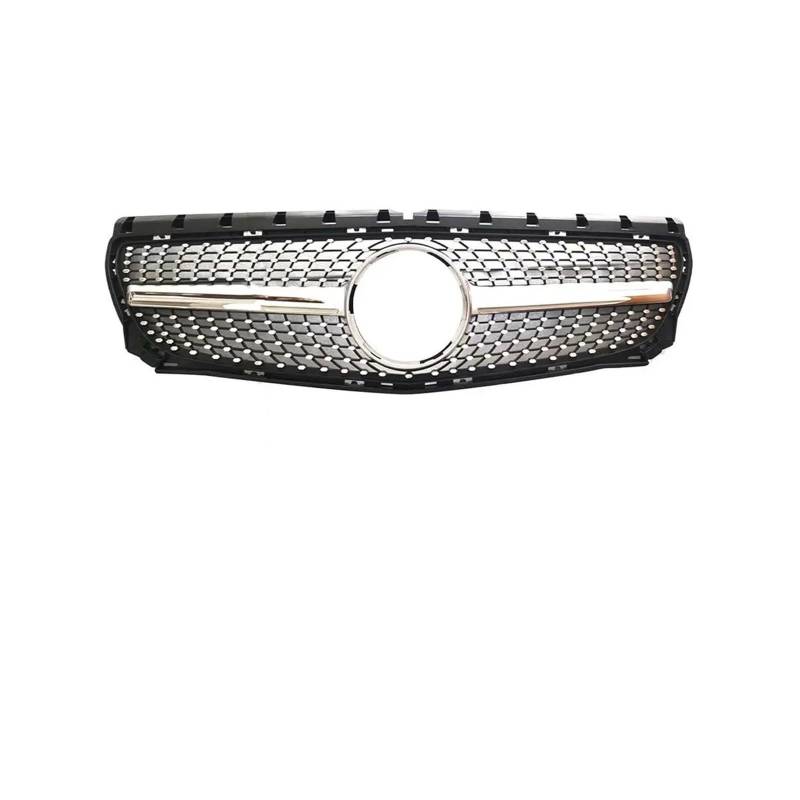 Haubengrill Für B Für Klasse W246 2012-2019 Auto Kühlergrill Stoßstange Grill Haube Mesh Vorne Haube Kühlergrill(12-14 Diamond Silver) von DPEDFVXVMR