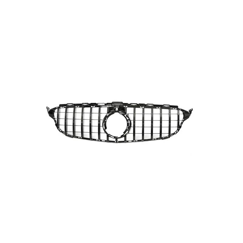 Haubengrill Für C Für Klasse W205 C180 C200 C300 C350 2014-2021 Kühlergrill ABS Schwarz Ohne/mit Kameraloch Vorne Haube Kühlergrill(19-21 BLK with) von DPEDFVXVMR