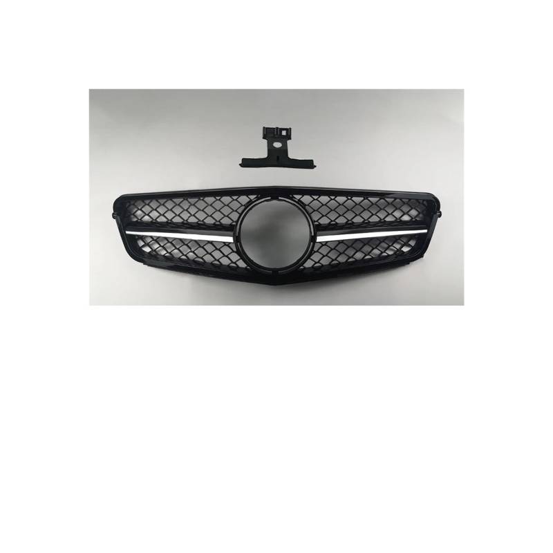 Haubengrill Für C W204 C200 C180 C300 C250 C43 2007-2014 Fronteinlassgrill Racing Grill Diamant Styling Vorne Haube Kühlergrill(A Silvery) von DPEDFVXVMR