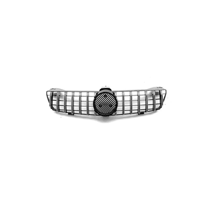 Haubengrill Für CLS Für Klasse W219 CLS350 CLS550 CLS63 2005-2008 Auto Frontstoßstangengrill Glänzend Schwarz Vorne Haube Kühlergrill(Silver) von DPEDFVXVMR