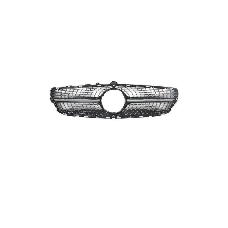 Haubengrill Für CLS W218 2011-2018 Auto Vorderen Stoßfänger Diamant Racing Grill Vorne Haube Kühlergrill(Dia Black With14-18) von DPEDFVXVMR