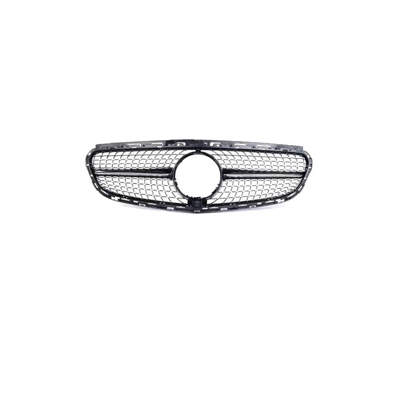 Haubengrill Für E Für Klasse W212 2009-2015 Auto Front Racing Grill Diamant Schwarz Silber Vorne Haube Kühlergrill(14-15 Diamond Black) von DPEDFVXVMR