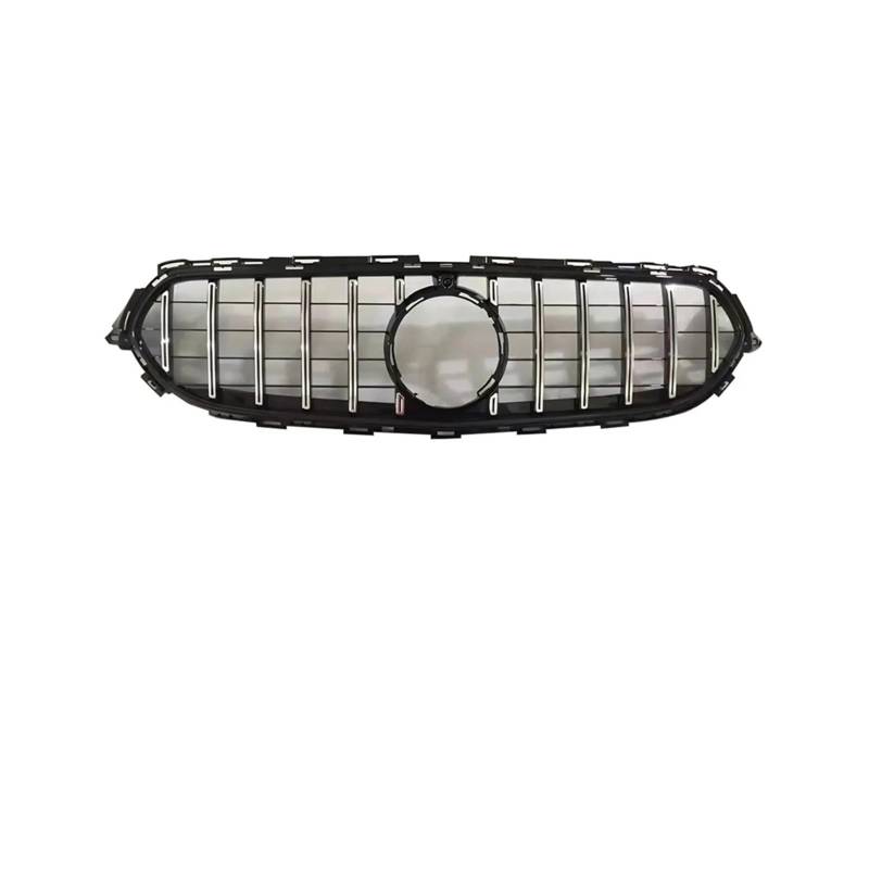 Haubengrill Für E Für Klasse W213 2021-2023 Auto Frontgrill Stoßstange Grill Einlass Vorne Haube Kühlergrill(G Chrome Silvery) von DPEDFVXVMR