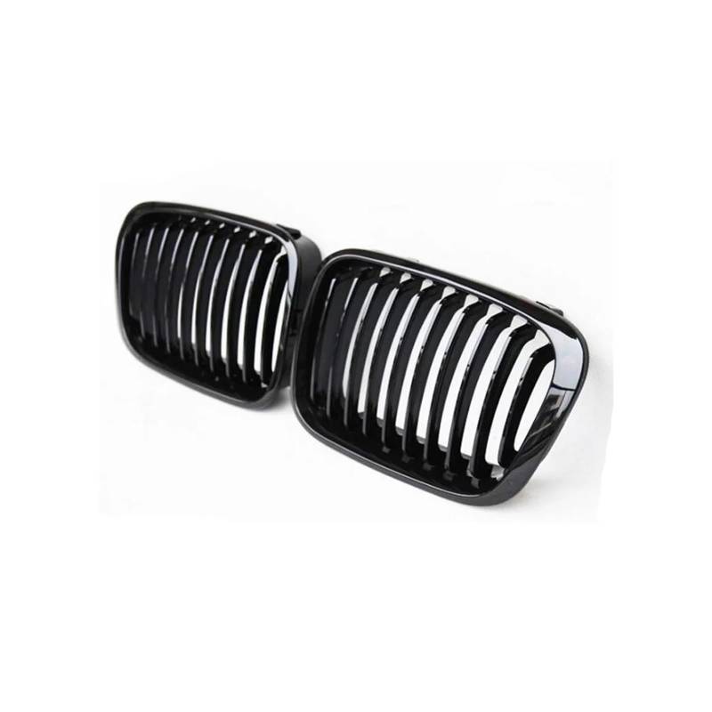 Haubengrill Für E46 1998 1999 2000 2001 Auto Front Niere Kühlergrill Lamellen Stil Grill Glanz Schwarz Vorne Haube Kühlergrill(Gloss Black) von DPEDFVXVMR