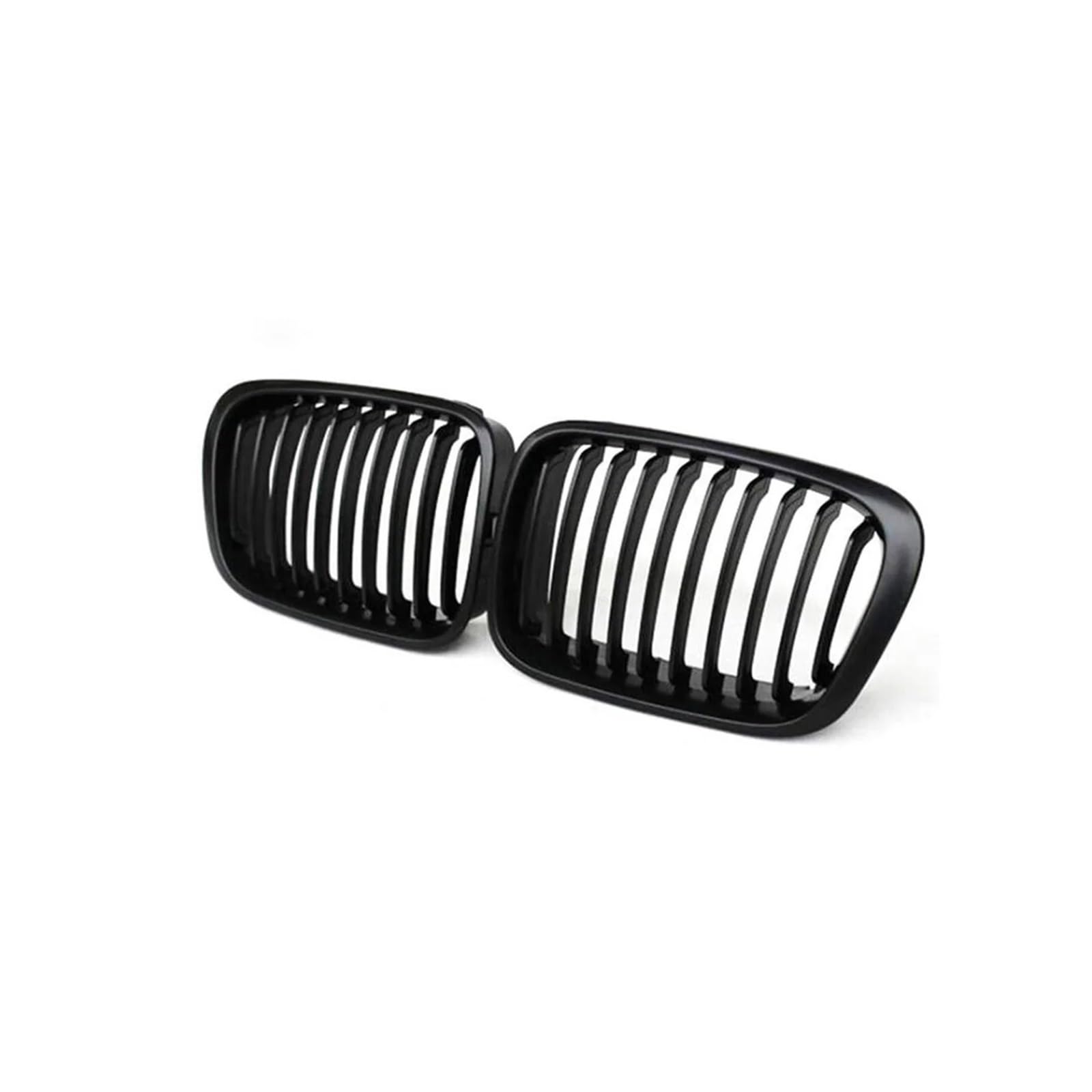 Haubengrill Für E46 1998 1999 2000 2001 Auto Front Niere Kühlergrill Lamellen Stil Grill Glanz Schwarz Vorne Haube Kühlergrill(Matt Black) von DPEDFVXVMR