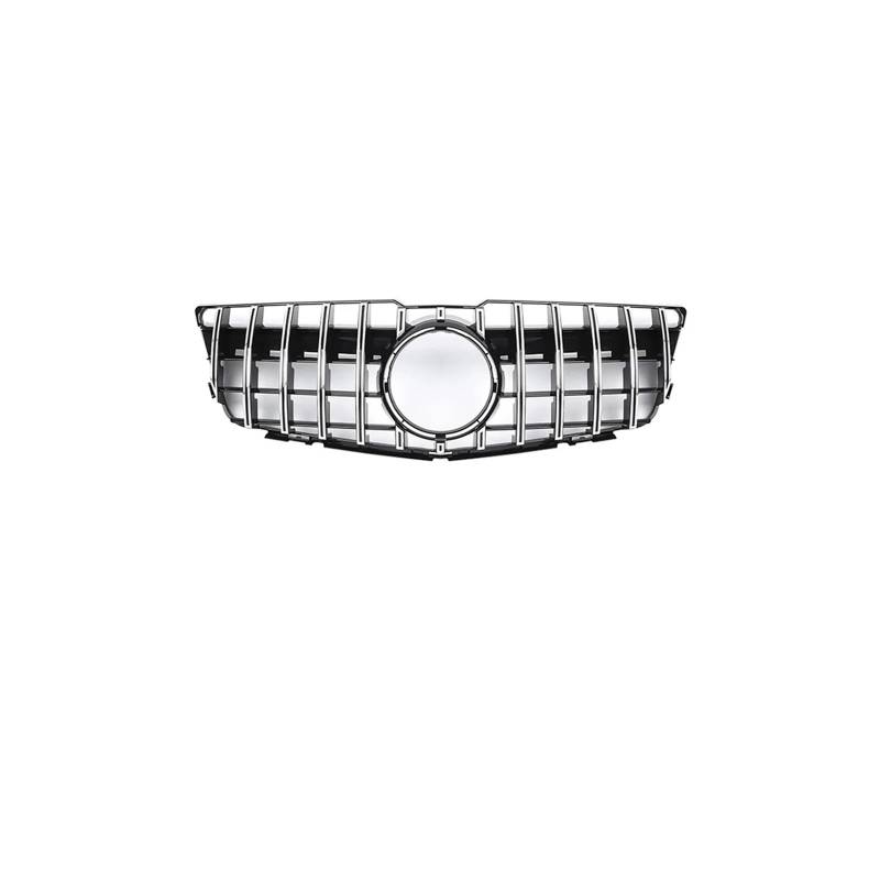 Haubengrill Für GLK Für Klasse X204 GLK250 GLK300 GLK350 2013-2015 Black Diamonds Style Oberer Kühlergrill Renngitter Vorne Haube Kühlergrill(Chrome Silver) von DPEDFVXVMR