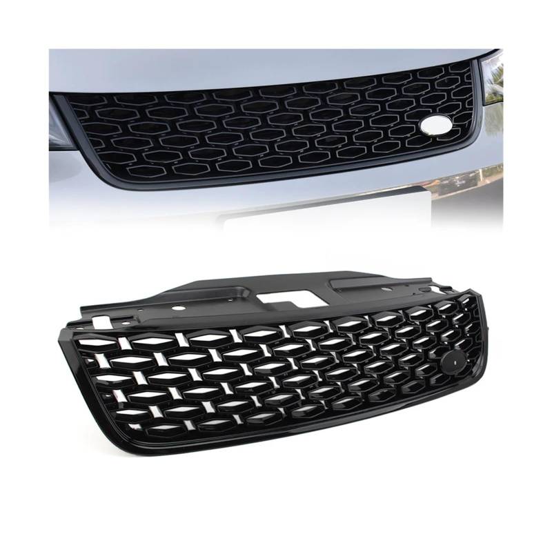 Haubengrill Für Land Für Rover Für Discovery 5 2017-2021 Auto Frontstoßstange Grill Lufteinlass Kühlergrill Vorne Haube Kühlergrill(All Black) von DPEDFVXVMR