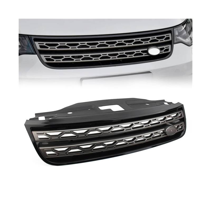 Haubengrill Für Land Für Rover Für Discovery 5 2017-2021 Auto Frontstoßstange Grill Lufteinlass Kühlergrill Vorne Haube Kühlergrill(Bright Gray) von DPEDFVXVMR