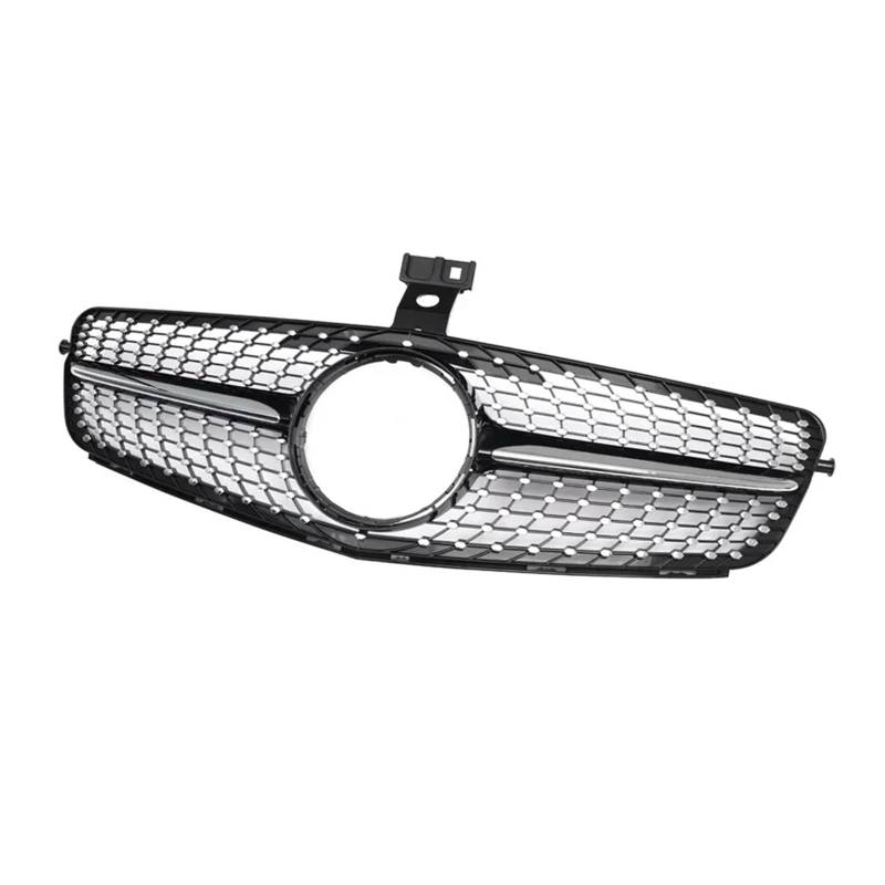 Haubengrill Für W204 C-Klasse 2007-2013 Für AMG Diamond Grille Schwarz Front Kühlergrill Vorne Haube Kühlergrill von DPEDFVXVMR