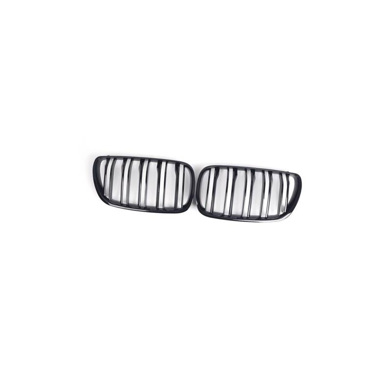 Haubengrill Für X3 E83 2007 2008 2009 2010 Auto Vorderen Stoßfänger Nierengrill Glänzend Schwarz Racing Grills Vorne Haube Kühlergrill(Double Line) von DPEDFVXVMR