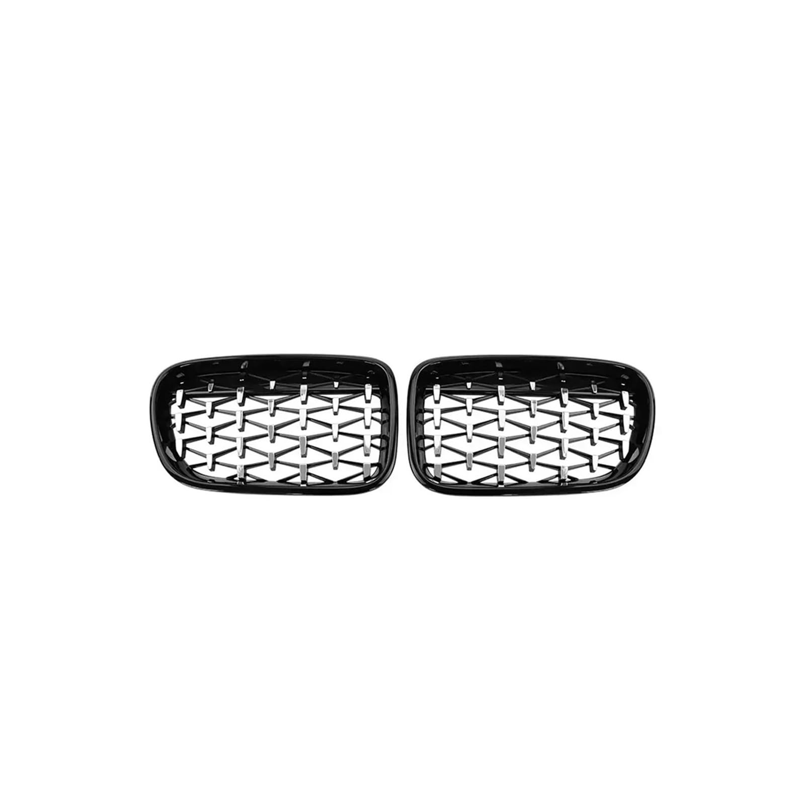 Haubengrill Für X3 F25 2010-2013 Auto Vorderen Stoßfänger Haube Gitter Chrom Silber Diamanten Vorne Haube Kühlergrill(Diamond-Chrome Black) von DPEDFVXVMR