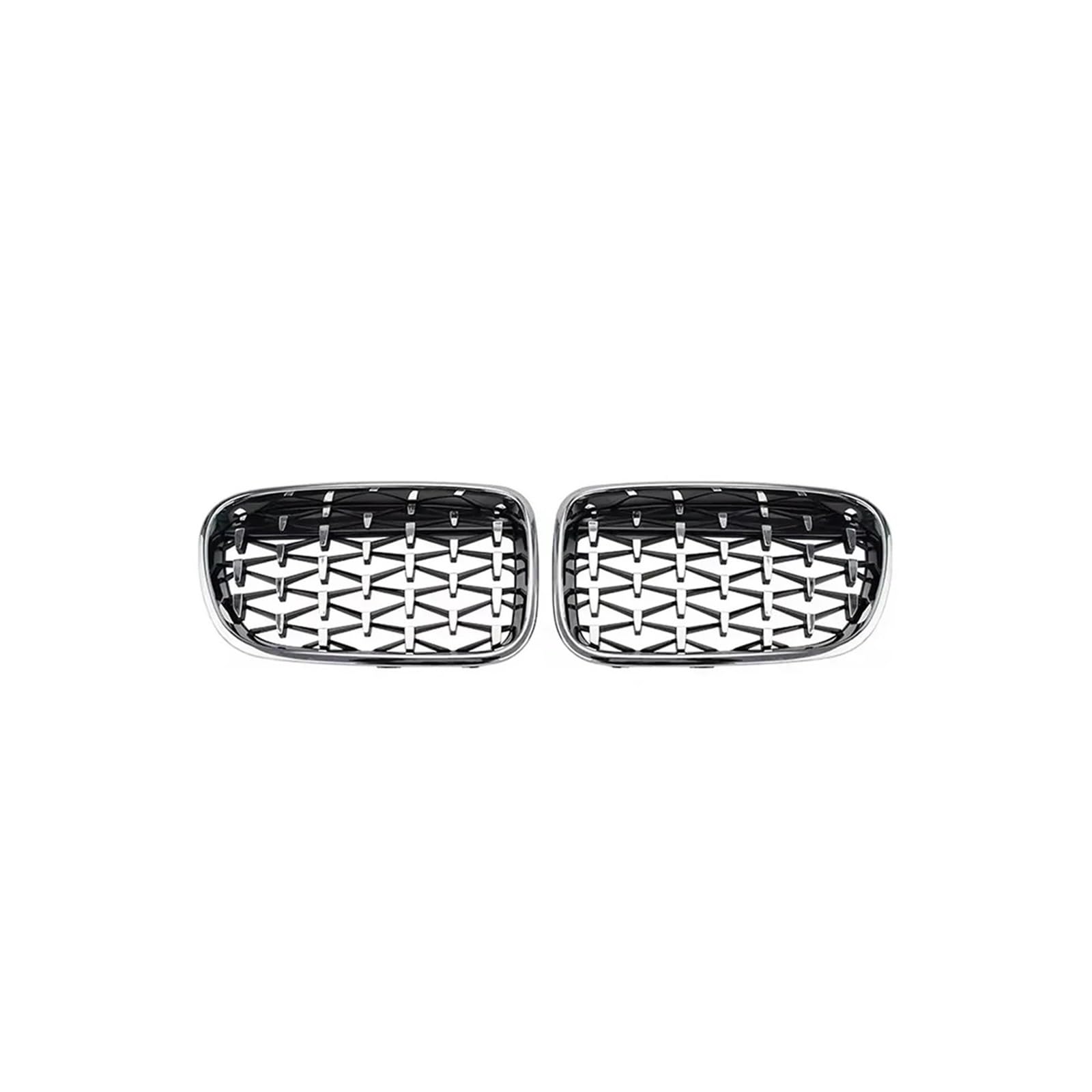 Haubengrill Für X3 F25 2010-2013 Auto Vorderen Stoßfänger Haube Gitter Chrom Silber Diamanten Vorne Haube Kühlergrill(Diamond-Silver) von DPEDFVXVMR