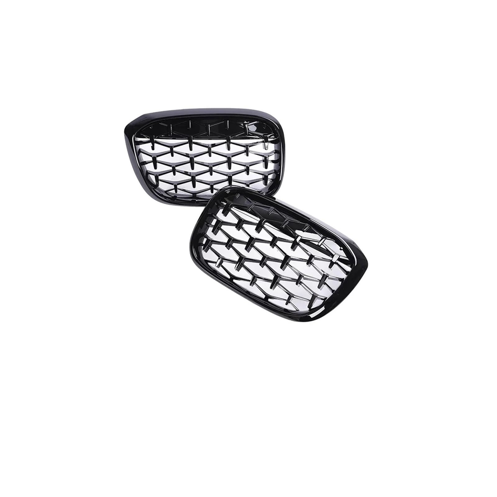 Haubengrill Für X3 Für X4 G01 G02 2018-2021 Auto Frontstoßstange Nieren-Carbon-Kühlergrill Doppellamellengrills Schwarz Glänzend Vorne Haube Kühlergrill(All Black Diamond) von DPEDFVXVMR