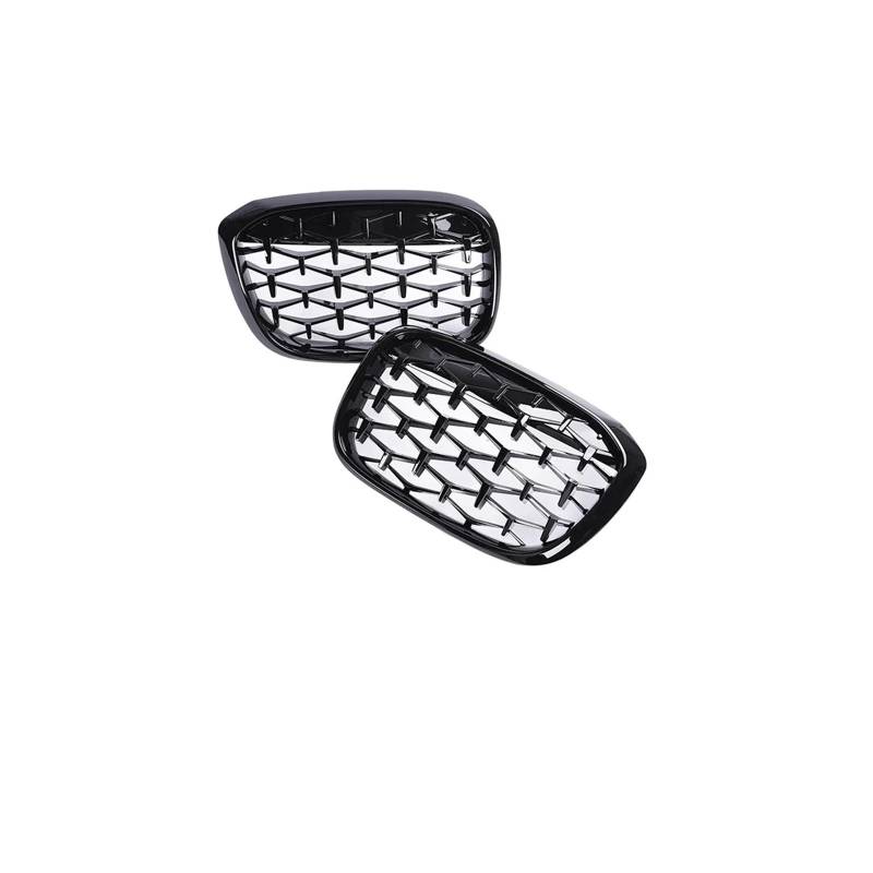 Haubengrill Für X3 Für X4 G01 G02 2018-2021 Auto Frontstoßstange Nieren-Carbon-Kühlergrill Doppellamellengrills Schwarz Glänzend Vorne Haube Kühlergrill(All Black Diamond) von DPEDFVXVMR