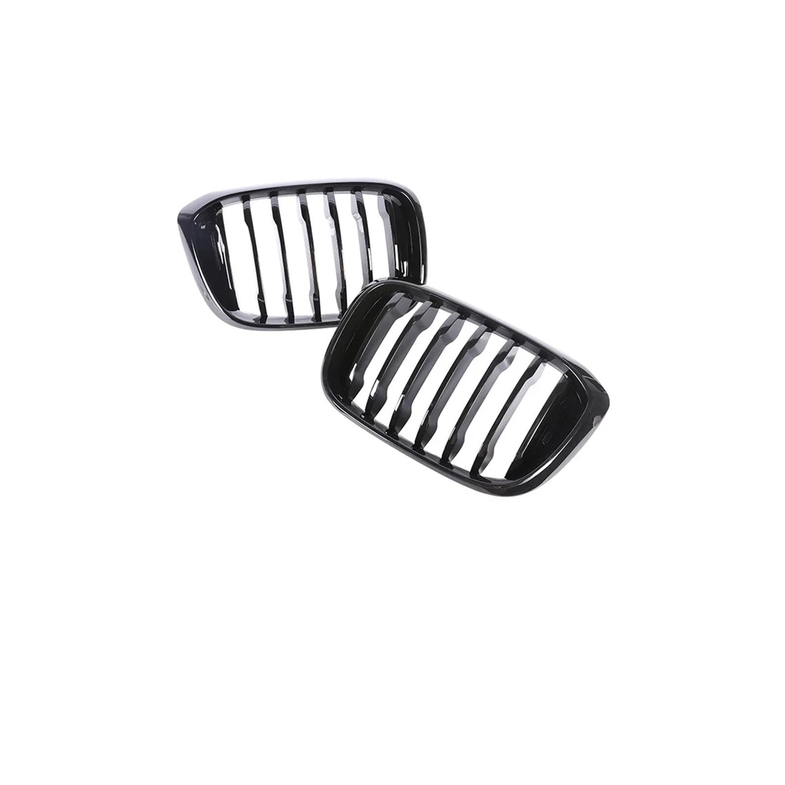 Haubengrill Für X3 Für X4 G01 G02 2018-2021 Auto Frontstoßstange Nieren-Carbon-Kühlergrill Doppellamellengrills Schwarz Glänzend Vorne Haube Kühlergrill(Single Gloss Black) von DPEDFVXVMR