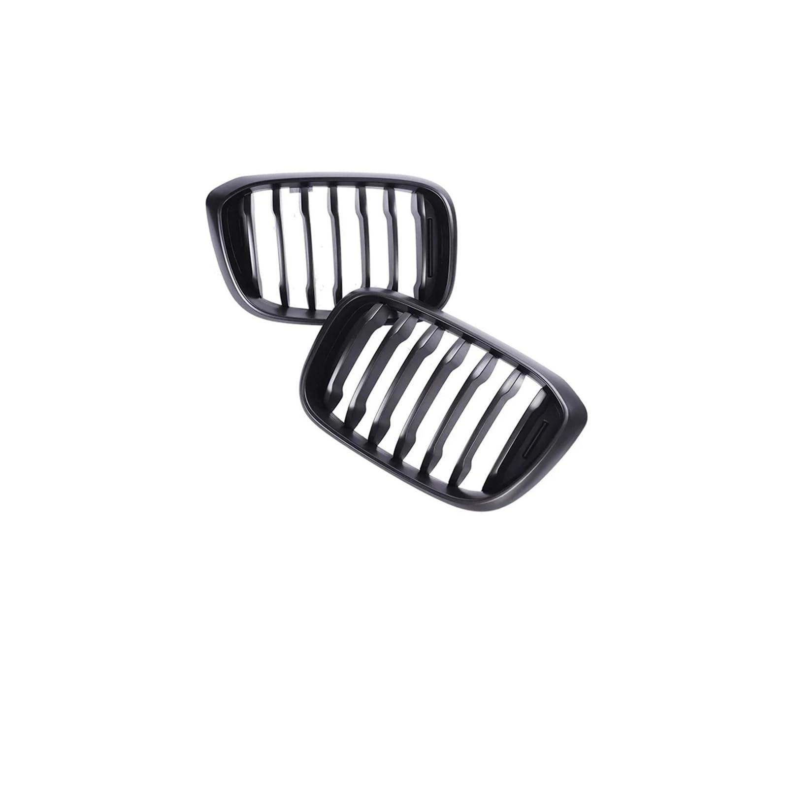 Haubengrill Für X3 Für X4 G01 G02 2018-2021 Auto Frontstoßstange Nieren-Carbon-Kühlergrill Doppellamellengrills Schwarz Glänzend Vorne Haube Kühlergrill(Single Matte Black) von DPEDFVXVMR