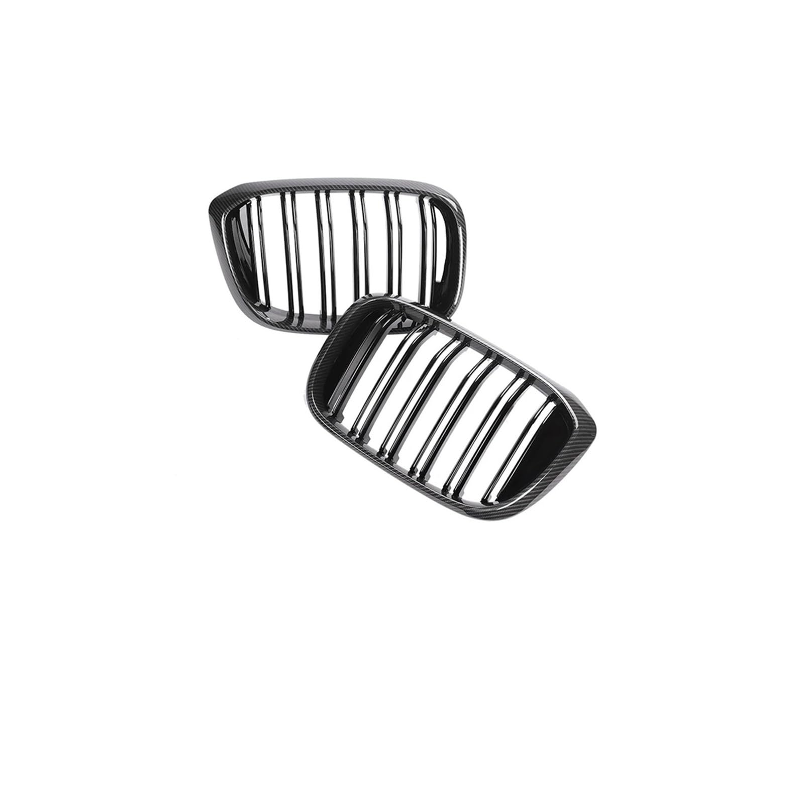 Haubengrill Für X3 Für X4 G01 G02 2019 2020 2021 2022 Auto Vorderen Stoßfänger Niereneinsatz Grills Abdeckung Carbon Grille Vorne Haube Kühlergrill(Dual Carbon Look) von DPEDFVXVMR