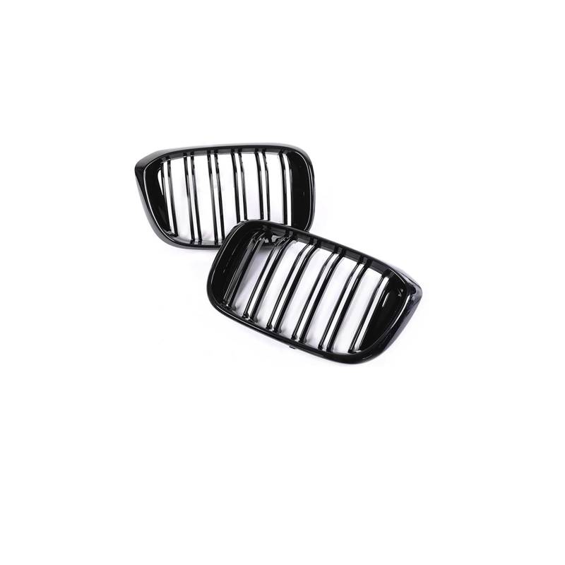 Haubengrill Für X3 Für X4 G01 G02 2019 2020 2021 2022 Auto Vorderen Stoßfänger Niereneinsatz Grills Abdeckung Carbon Grille Vorne Haube Kühlergrill(Dual Gloss Black) von DPEDFVXVMR