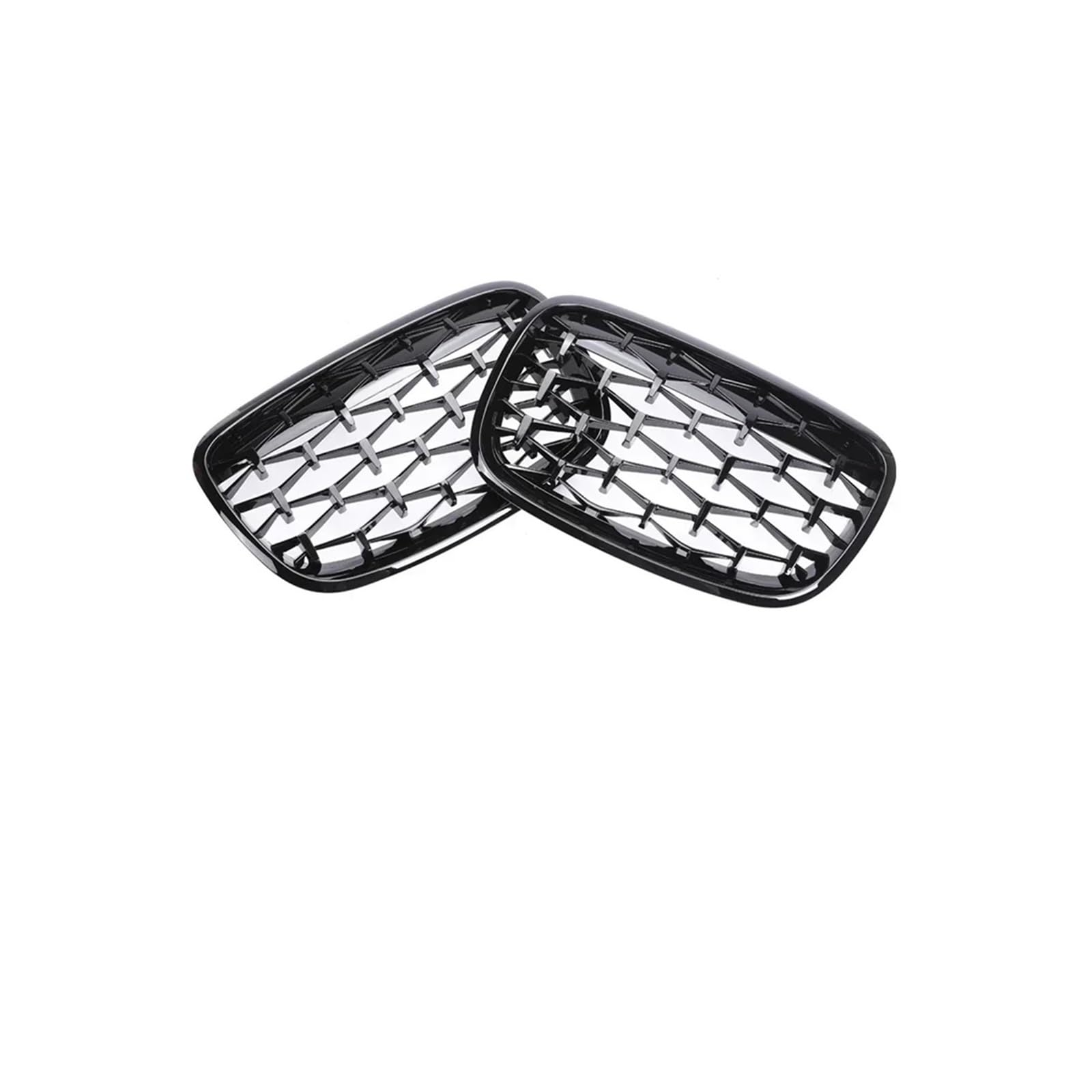 Haubengrill Für X5 Für X6 35d 30i 50i E70 E71 2007-2013 Front Niere Carbon Kühlergrill Kühler Racing Grill Vorne Haube Kühlergrill(All Black Diamond) von DPEDFVXVMR