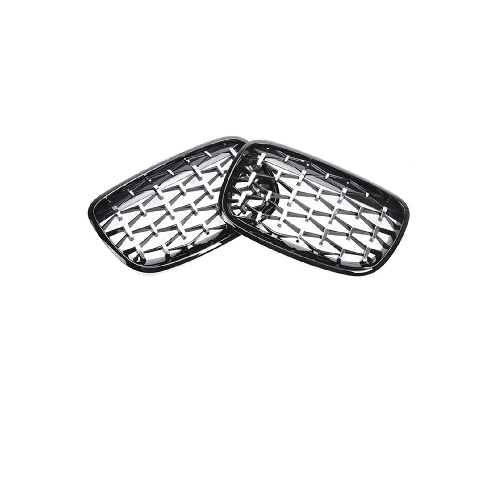 Haubengrill Für X5 Für X6 35d 30i 50i E70 E71 2007-2013 Front Niere Carbon Kühlergrill Kühler Racing Grill Vorne Haube Kühlergrill(Black Chrome Diamond) von DPEDFVXVMR