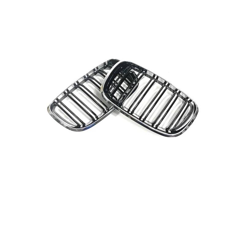 Haubengrill Für X5 Für X6 35d 30i 50i E70 E71 2007-2013 Front Niere Carbon Kühlergrill Kühler Racing Grill Vorne Haube Kühlergrill(Dual Carbon Look) von DPEDFVXVMR