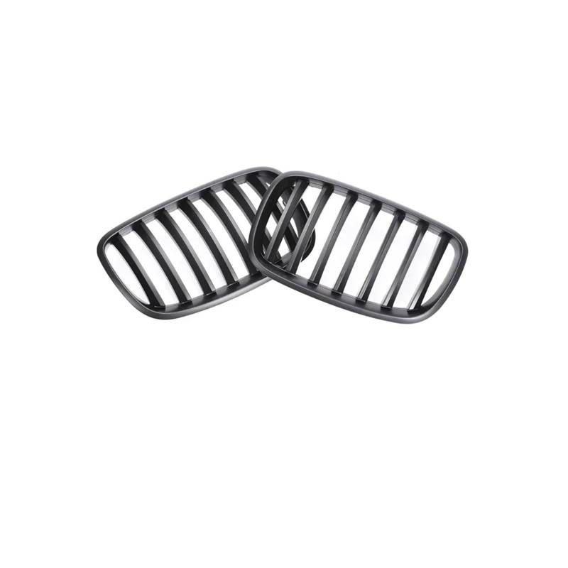 Haubengrill Für X5 Für X6 35d 30i 50i E70 E71 2007-2013 Front Niere Carbon Kühlergrill Kühler Racing Grill Vorne Haube Kühlergrill(Single Matte Black) von DPEDFVXVMR