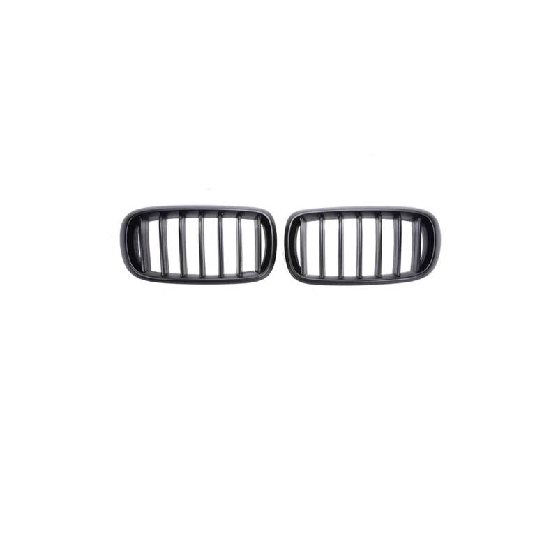Haubengrill Für X5 Für X6 F15 F16 2014-2018 Auto Vorderen Stoßfänger Nieren Kühlergrills Vorne Haube Kühlergrill(Single Matte Black) von DPEDFVXVMR