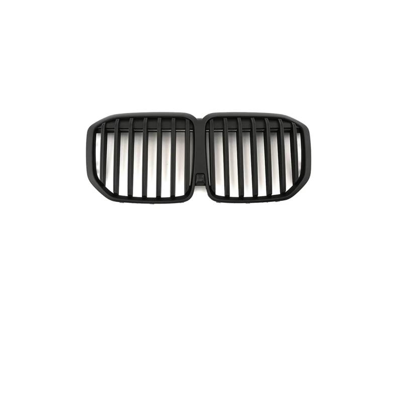 Haubengrill Für X7 G07 Für LCI 2023 + Auto Niere Kühlergrill Front Grills Stoßstange ABS Vorne Haube Kühlergrill(Matte Black1 Line) von DPEDFVXVMR