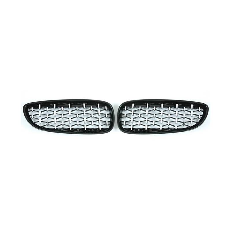 Haubengrill Für Z4 E89 2009-2016 Auto Vorderen Stoßfänger Kühlergrill Haube Grille Signal Lamelle Diamant Stil Vorne Haube Kühlergrill(C Black And Silver) von DPEDFVXVMR