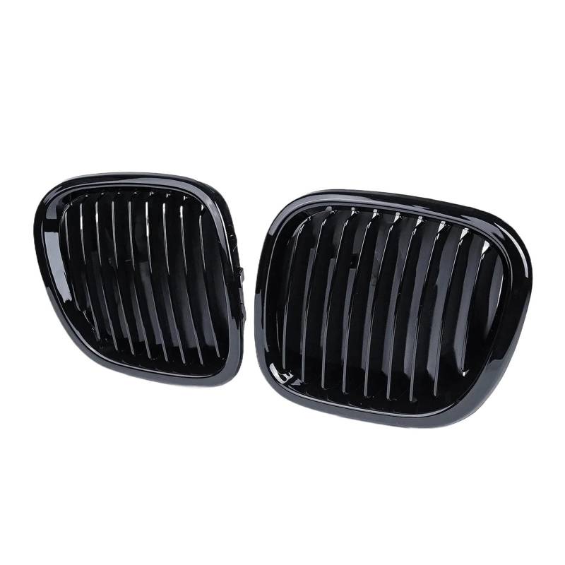 Racing Grill Paar Für Z3 E36 1996-2000 2001 2002 Auto Einzellamellen-Sportgrill Glänzend Schwarzer Kühlergrill Vorne Nieren-Renngrill Kühlergrill Vorne von DPEDFVXVMR
