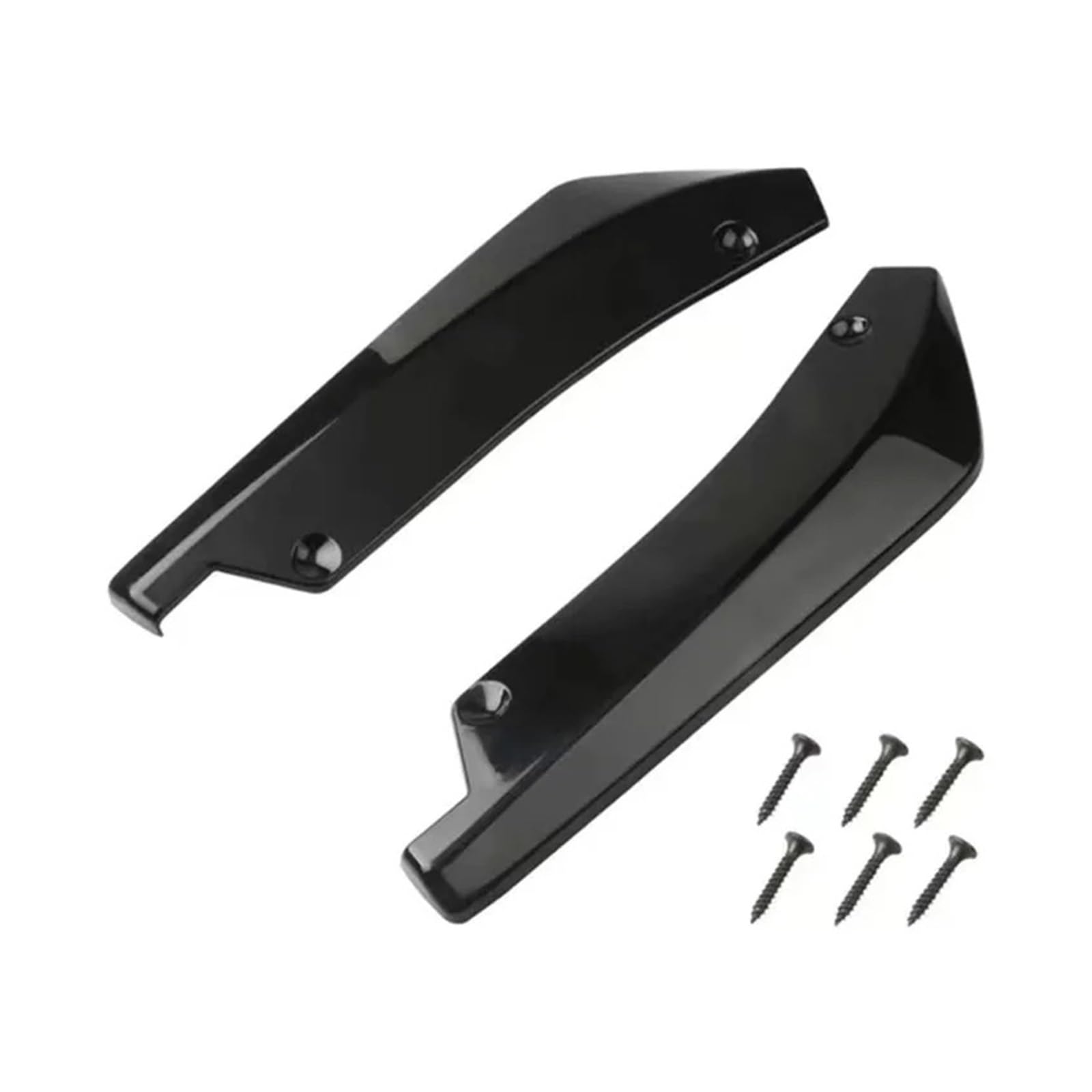 Spoiler Für Für Octavia Für RS Für Kodiaq Für Enyaq Für Superb 1 2 3 2-teiliger Heckspoilerlippen-Wickelwinkel-Diffusorsplitter Dachspoiler(Black) von DPEDFVXVMR