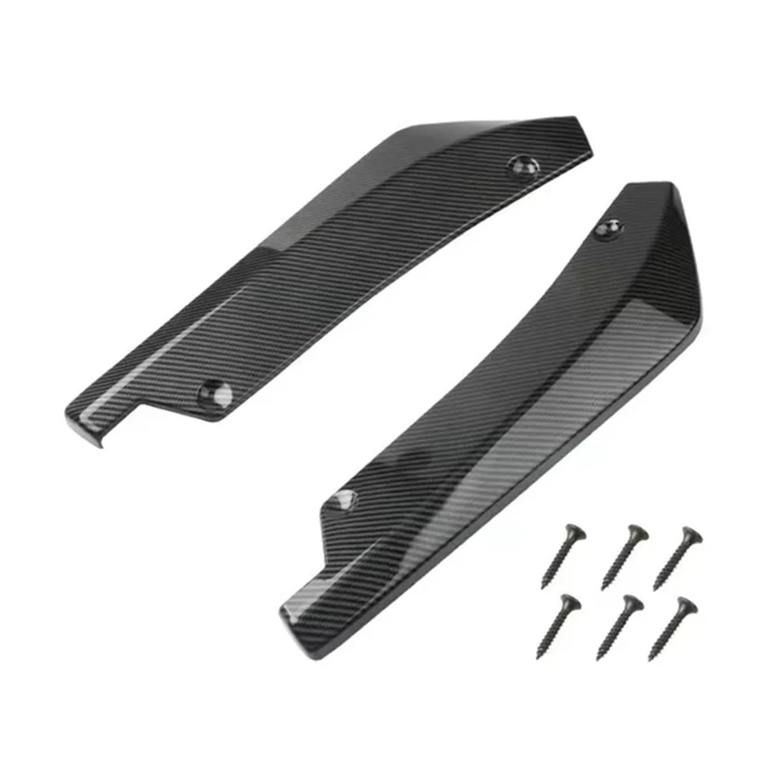 Spoiler Für Für Octavia Für RS Für Kodiaq Für Enyaq Für Superb 1 2 3 2-teiliger Heckspoilerlippen-Wickelwinkel-Diffusorsplitter Dachspoiler(Carbon Fiber) von DPEDFVXVMR