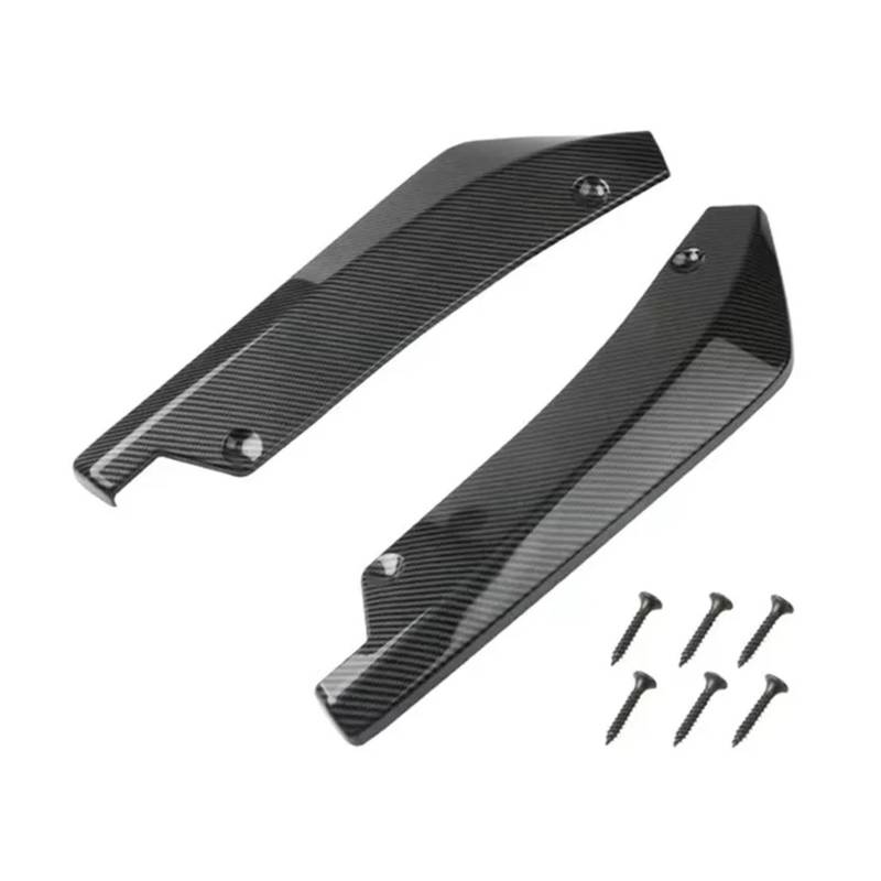 Spoiler Für Für Octavia Für RS Für Kodiaq Für Enyaq Für Superb 1 2 3 2-teiliger Heckspoilerlippen-Wickelwinkel-Diffusorsplitter Dachspoiler(Carbon Fiber) von DPEDFVXVMR
