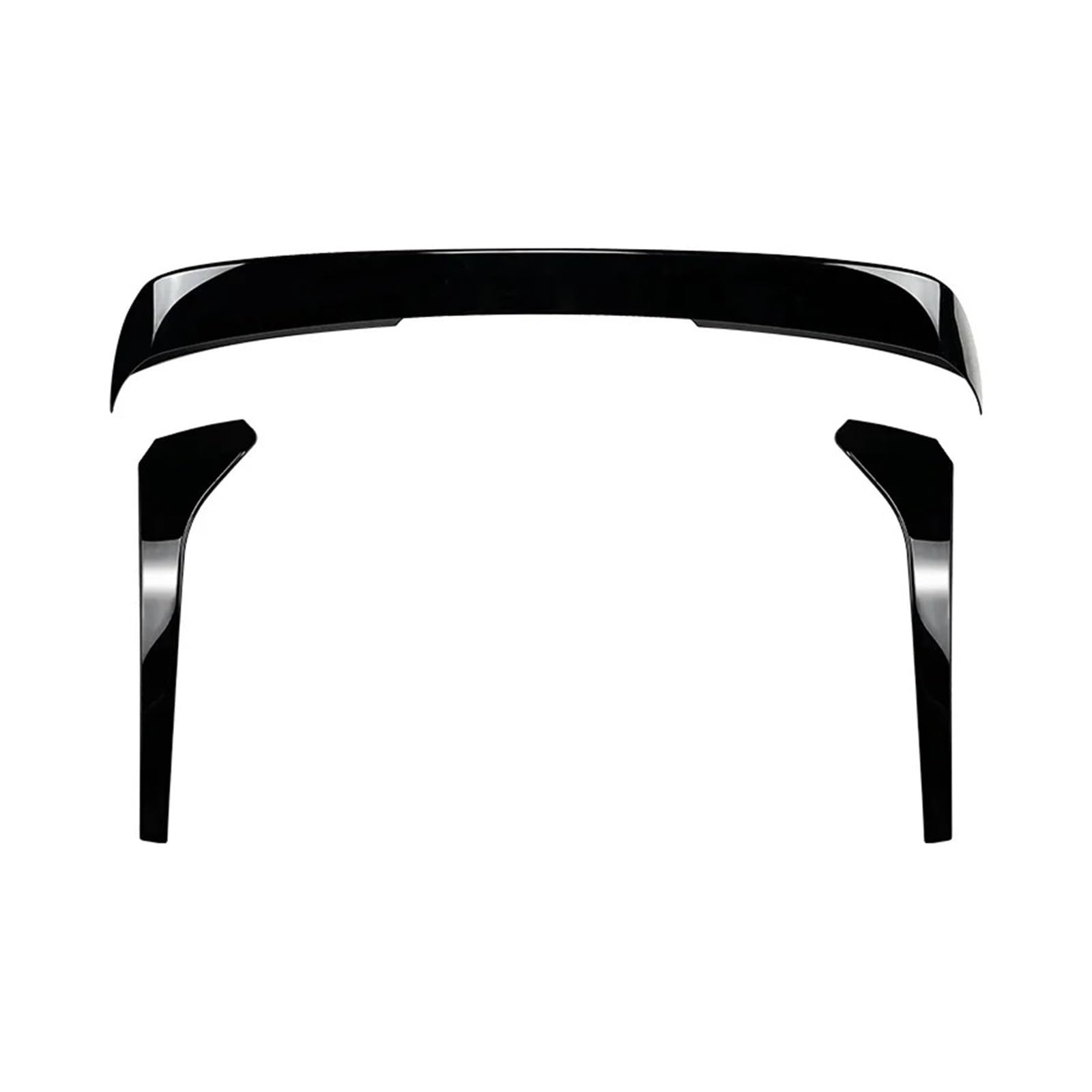 Spoiler Für Für Tiguan MK2 2017-2023 Auto Schwanz Flügel Feste Wind Spoiler Hinten Seite Flügel Dachspoiler(3pcs Black) von DPEDFVXVMR