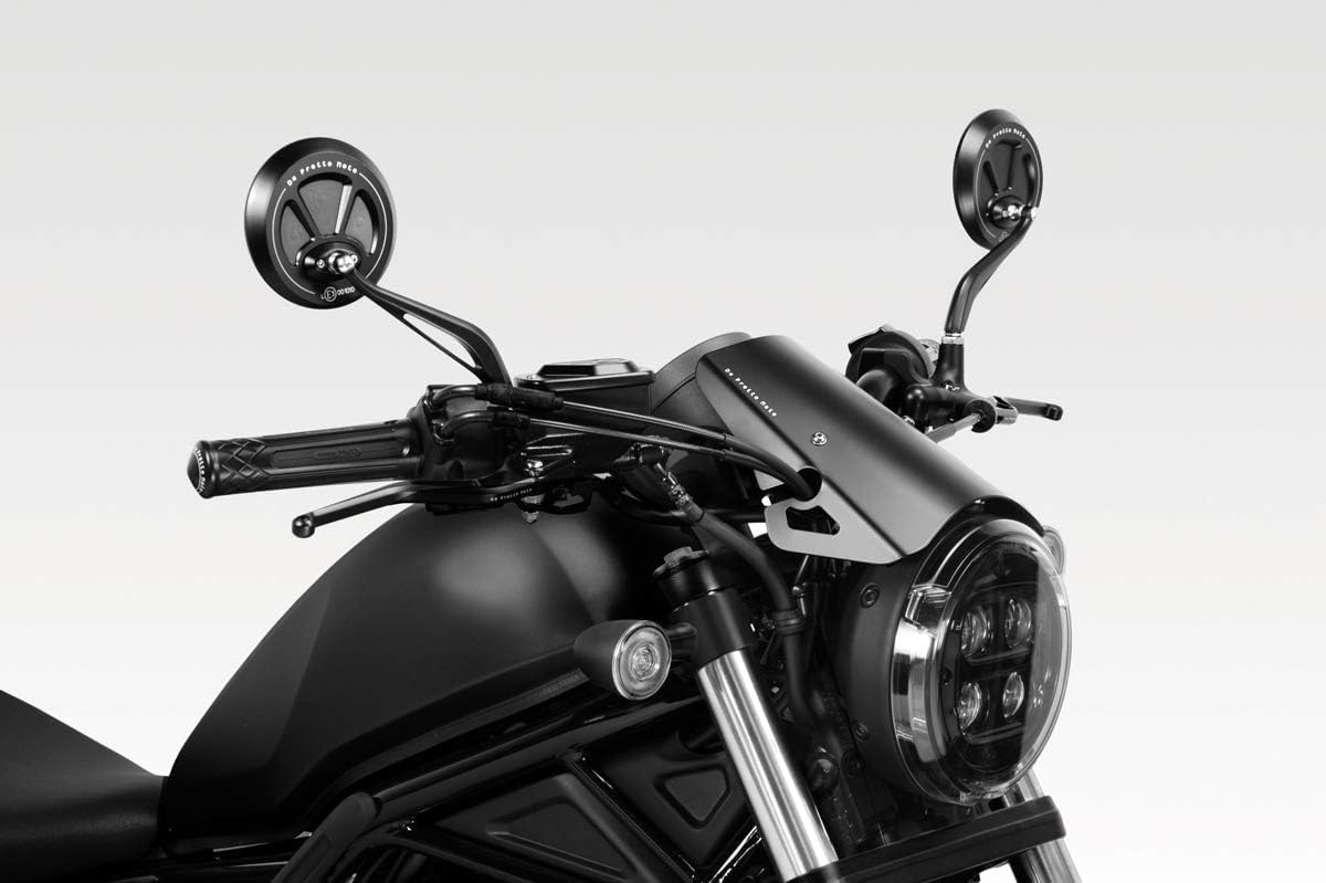CMX500 Rebel 2020/24 - Windschutzscheibe 'Exential' (S-0810) - Aluminium Windschild Scheibe - Hardware-Bolzen Enthalten - Motorradzubehör De Pretto Moto (DPM Race) - 100% Made in Italy von DPM race