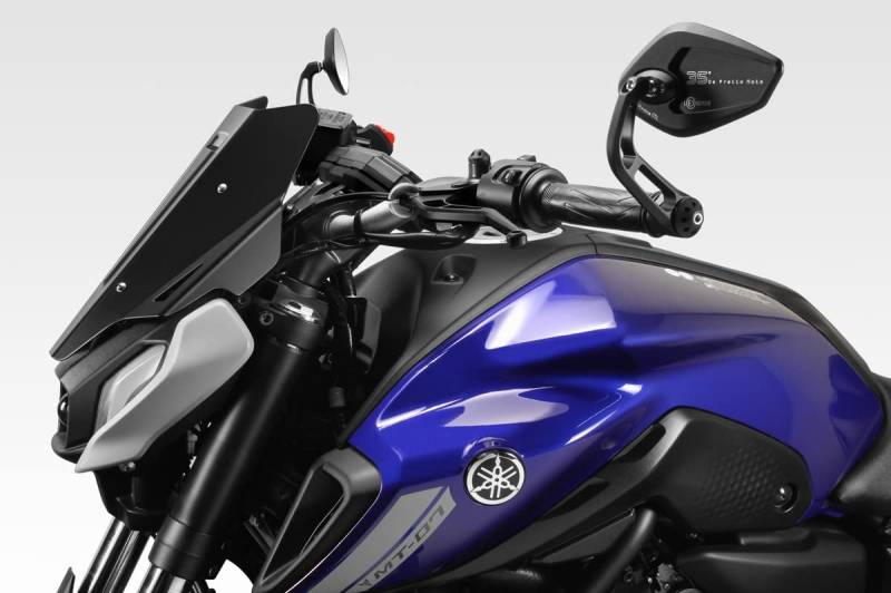 MT07 2021/24 - Kit Spiegel 'Revenge' SS (R-0852) - E-Geprüft - Rückspiegel Seitenspiegel Lenkerendenspiegel - Aluminium - Motorradzubehör De Pretto Moto (DPM Race) - 100% Made in Italy von DPM race