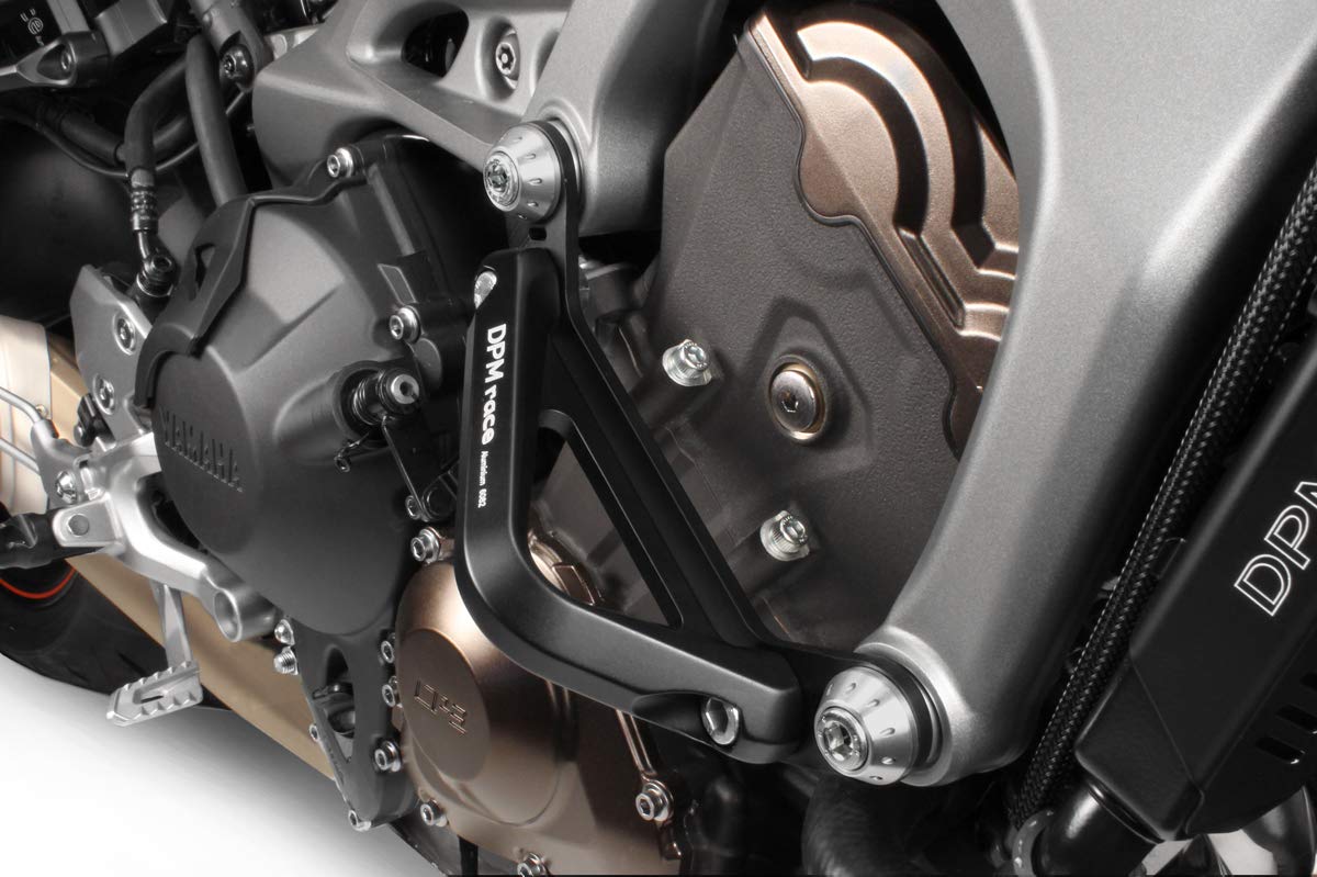 MT 09 FZ09 2014/16 - Kit Motorschutz (R-0734) - Aluminium Sturzbügel Sturzschutz Sturzpad - Hardware-Bolzen Enthalten - Motorradzubehör De Pretto Moto (DPM Race) - 100% Made in Italy von DPM race